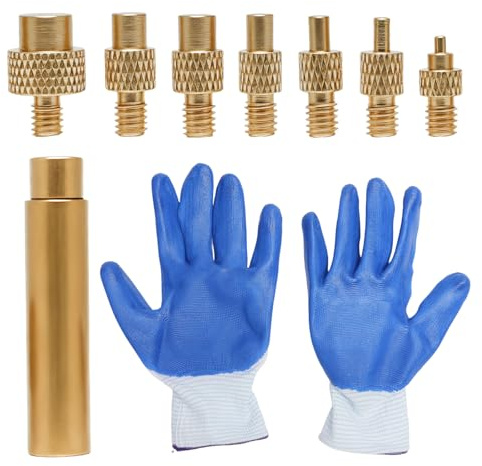 TNSLAND 8 inserti filettati per saldatura, inserti per saldatura M2 M2.5 M3 M4 M5 M6 M8 con adattatore, punte per saldatore per dadi monofusione, inserti filettati, compatibili con accessori per