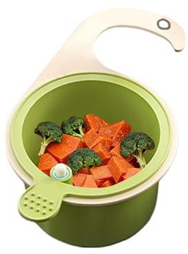 Sghtil Filtro per lavello da cucina | Inserto per lavandino angolare – Filtro per scarico facile da svuotare – Filtro per scarico per bagno ristorante campeggio