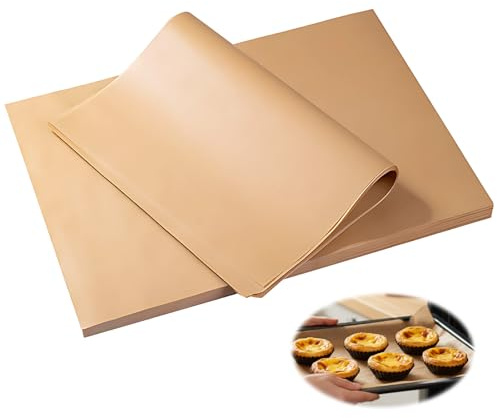 100 Pcs 20x30 cm Parchment Paper, 100 Sheets 8x12 inch Baking Paper for Cooking, Greaseproof Paper Sheets for Baking, Parchment Baking Paper Sheets for Grilling Air Fryer Steaming