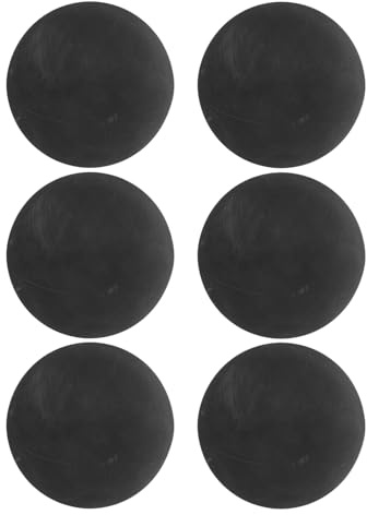 HOLIDYOYO 6 Palline da Allenamento per Racquetball in Gomma Nera ad Alto Rimbalzo Palla da Reazione per Squash e Giochi di Coordinazione Occhio-Mano Indoor e Outdoor Palline Resistenti