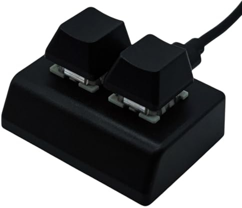 Mini Macro Pad - Módulo de acción de teclas, teclado de disparo rápido | Intercambiable - Controlador de mano USB con cable, soporte de entrada de velocidad, función personalizada y escritorio