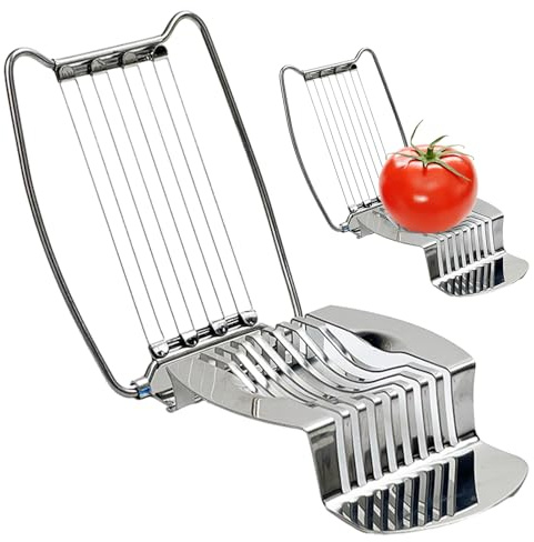 Tagliauova in acciaio 304 – Pratico tagliauova – Frutta multifunzione per prosciutto, frutta speciale uova del secolo, robusto strumento di taglio, facile da usare, pulizia