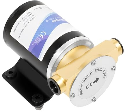 Bomba de agua autocebante de 12 V, 30 L/min, 120 W, IP68 con conector de 19 mm, bomba de lavado de cubierta para riego, estanque, barco, barril de lluvia