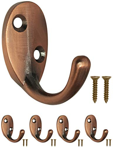 Fuxxer Garderobenhaken Eisen Vintage Wandhaken Handtuchhaken 4 Stück Kupfer