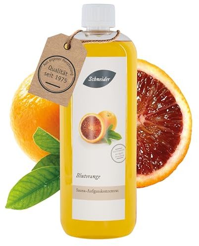 Saunabedarf Schneider Sauna Aufguss Konzentrat Blutorange - 250ml, naturreine, ätherische Öle, wohltuender Saunaaufguss & langanhaltendes Dufterlebnis