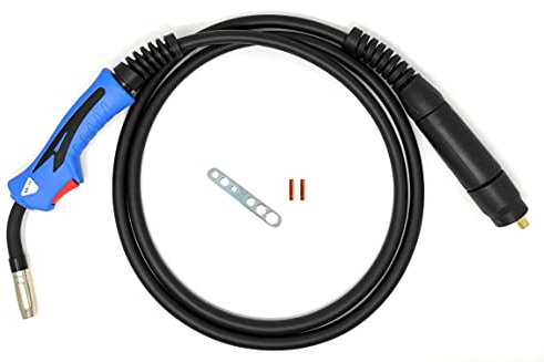 ELCAN Torcia per saldatura a filo professionale da 3 metri MIG MAG 15AK con connettore euro per saldatrice a gas semiautomatica raffreddata ad aria (torcia MB15)