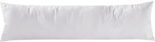 Pure Label Mako Satin Seitenschläferkissen 40x145 cm aus Baumwolle in weiß - Traumhaft weicher Kissenbezug für Seitenschläfer passend zu unserer Bettwäsche Sets
