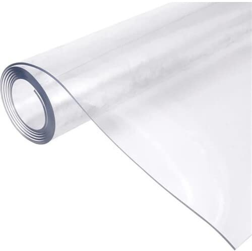 Tischfolie 1.7mm Tischdecke 90 cm 150 cm Schutzfolie Tischschutz Tischmatte PVC transparent klar abwaschbar