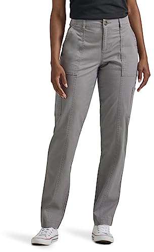 Lee Women's Ultra Lux Comfort with Flex-to-Go Utility Pant HD Gray 6