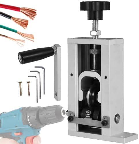 Máquina pelacables manual, pelacables de cables, pelacables con broca o manivela para cables de alta tensión, pelacables para reciclar residuos de cables
