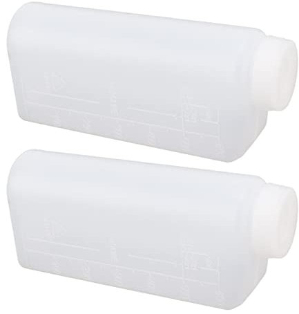 Ölmischflasche, 2 Stück, 600 Ml, 2-Takt-Öl-Benzin-Kraftstoff-Mischflasche, Professioneller Öl-Mischflaschenbehälter für Kettensägen-Bügelmaschine