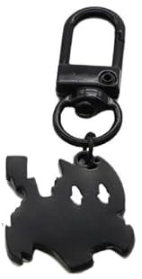 YLCYDLYU Pendentif De Sac Couteau Chat Porte - Clés Titane Acier Fun Black Cat Key Pendentif Sac À Dos Voiture Porte - Clés Pendentif Bijoux-A.