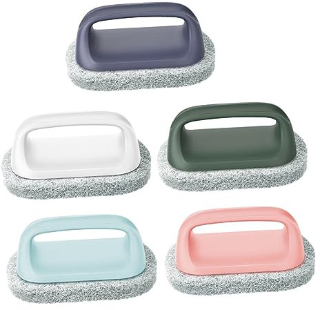 COLLBATH 5stücke Teiliges Reinigungspinsel Mit Griff Effektive Küchenreinigungsbürsten Für Geschirr Töpfe Und Oberflächen Zufällige Farben Für Mühelose