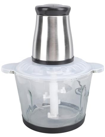 Procesador de alimentos, 300 W, 3 L, eléctrico, portátil, potente picadora de verduras, cuchillas de acero inoxidable, pequeña picadora eléctrica, procesador de carne para frutos