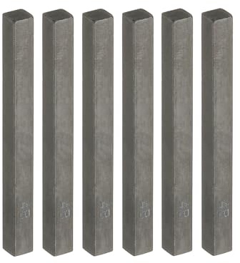 PATIKIL Compressed Charcoal Sticks, 6 Pack 4B Grade Art Supplies Sketch Square Stick for Artist Drawing Sketching Shading Painting, Black