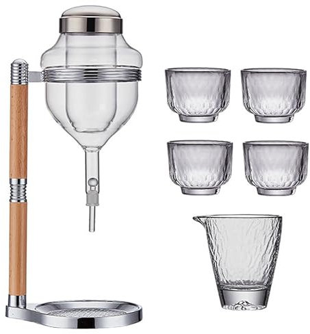 Dispensador de decantador de sake de whisky, elegante solución de vertido para bourbon, vino, vodka, tequila, perfecto para bares en casa y entretenimiento