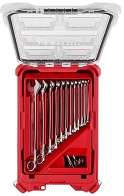 Milwaukee Electric - 15PC SAE Combination Wrench Set with PACKOUTTRADE
