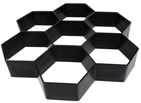 Gatuida Pflasterform für Beton Gehwegform Kunststoff Wiederverwendbar DIY Gartenweg Schalungsform Einfache Anwendung für Garten Terrassenplatten Bodenplatten