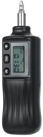 Destornillador de par digital con 4 llaves de accionamiento con 6-8 N m ajustable, datos de modo pico preestablecidos, incluye brocas electricista