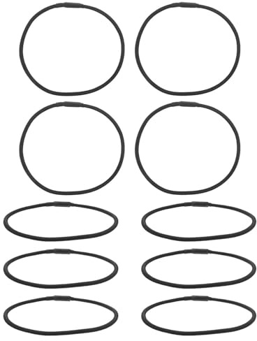 NUOBESTY 10 Pezzi Supporto Elastico Nero per Microfono Condensatore Fasce in Gomma, Facile Installazione e Riduzione Vibrazioni per Ambienti di Registrazione Professionale