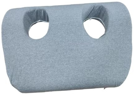 Sharplace Almohada perforada, almohada lateral soporte multifuncional, suave, gris, para duermen lado, dormitorio, oficina, sala estar.