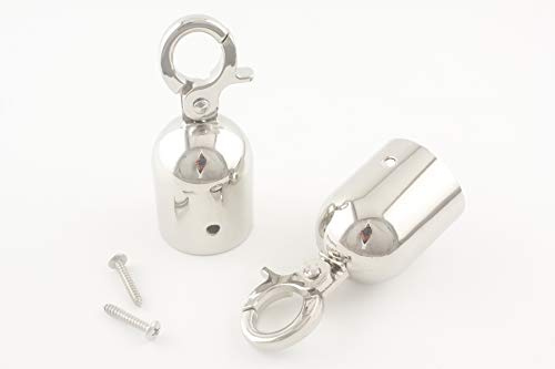 3.8cm Zink Legierung Endkappen Seil Ende Karabinerhaken Endkappen GAP Kordel Stopper mit Haken für Barriere Seil Seil und Kordel seilbeschlägen AC106