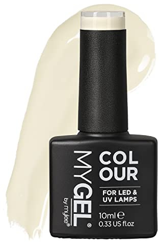 Mylee Gel Nail Polish 10ml [Ice Queen] UV/LED Soak-Off Nail Art Manicure Pedicure for Professional, Salon & Home Use [White Range] - Long Lasting & Easy to Apply