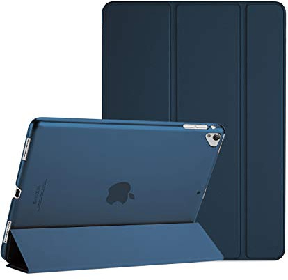 ProCase Smart fodral för iPad Pro 12.9 1:a och 2:a generationen (2015 och 2017-modell), stativskydd stöder automatisk vila/vakna – marin