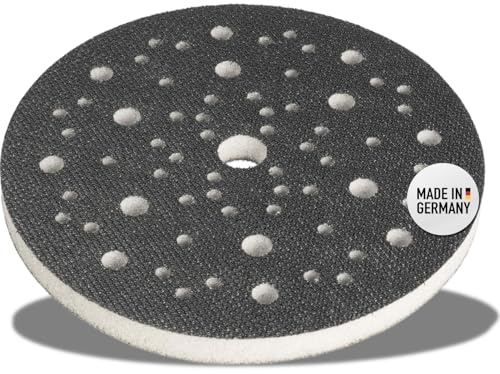 Mjuk dyna 150 mm 67-hål av skum (mjuk) för MIRKA Abranet, gränssnittsplatta mjuk, buffertdyna för sliptallrik/polerskiva och sandpapper med kardborreband – DFS