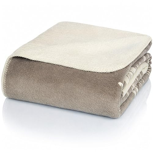 Glart Kuscheldecke Federn Grau XL Decke 150x200 cm Sofa, weiche & warme Wolldecke extra flauschig als Sofadecke Couchdecke, kuschel Wohndecke Kuscheldecke, Plüsch Sofaüberwurf Decke, J2F | Weiche Wohndecke für Sofa und Bett, Federn Design in Grau, aus Baumwoll-Polyacryl-Mix