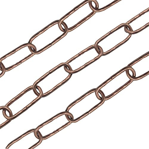 1,5m Lampenkette gedreht ø 3,5mm Eisen Braun Kette Ringkette Zierkette Leuchtenkette Tragkraft 10 kg