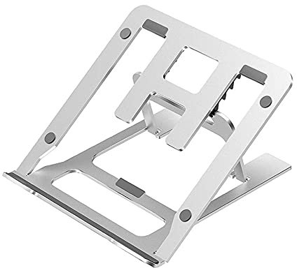 NZDY Portable Laptop Stand Foldable Adjustable Multi Function Netbook Holder Aluminum Alloy Material Laptop Heat Dissipation Support for Laptop up to 15.6 Inche