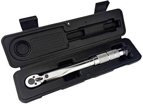 1/4in Multi-Purpose Drive Torque Wrench 5-25nm Metal Drive Click Torque Wrench