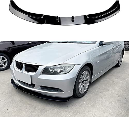 Auto Frontspoiler Frontlippe Spoiler für BMW Serie 3 Berlina E90 E91 320i 330i 2005 2006 2007 2008 | FrontstoßStange Splitter FrontstoßStangenlippe Autoantikollisionsschutz