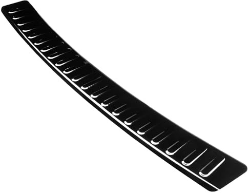 Aroba AR1107-BL Edelstahl Schwarz Black Chrome Ladekantenschutz kompatibel mit Volkswagen Passat Variant B7 Kombi BJ. 11.2010-9.2014 passgenau Abkantung Farbe Schwarz-Anthrazit