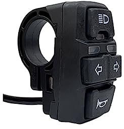 Dormstop Fahrrad-Lithiumbatterie-Modifikationsersatz DK336 DREI-In-Eins-Schalter 36V48V Horn-Scheinwerfer-Blinkerschalter
