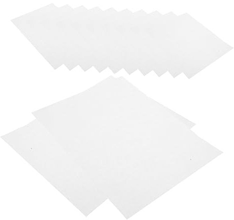 BESTonZON Nachfüllpapier für Blumenpresse 30 Stück Weißes Löschpapier aus Seidenpapier Saugfähig Glatt und Leicht Zuschneidbar