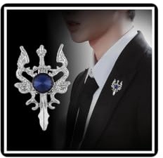 Kristall Doppel-Drache Brosche Strass Drache Schwert Revers Anstecknadel Vintage Kragen Brust Anstecknadel Anzug Rock Mantel Abzeichen Accessoires für Frauen Männer Herren Damen