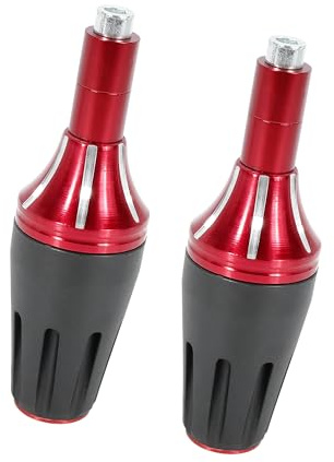 TUCKBOLD 2pcs Red Motorcycle Universal Frame Slider Crash Protector M8 Automotive Parts