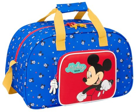 SAFTA Mickey Mouse Good Day - Bolsa de Deporte, Mochila, Ideal para Niños de Diferentes Edades, Cómoda y Versátil, Calidad y Resistencia, 40x23x24 cm
