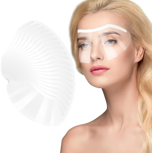 Sibba 100 PCS Einweg Augenschutz Schützender Duschvisier Gesichtsschutz | Kunststoff, Augenklappe, Duschen, für Microblading, Permanent Makeup, Wimpernverlängerung, Augen, KataraktChirurgie