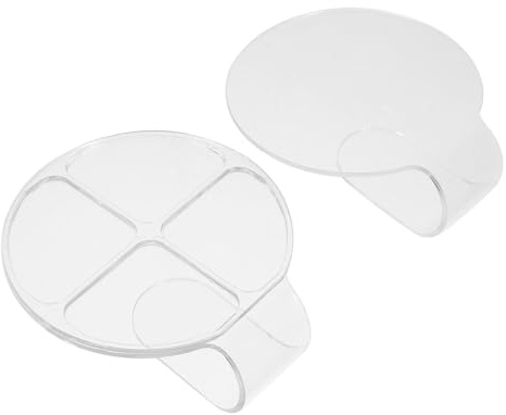 EPIGEIST Palette de Mélange de Maquillage Surface Lisse et Facile à Transporter en Acrylique 2pcs pour Usage Quotidien et Peinture