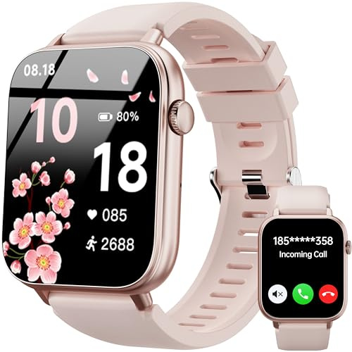 OUKITEL Reloj Inteligente Mujer Hombre,1.83HD Smartwatch con Llamadas Bluetooth y Notificación, Smart Watch con Pulsómetro/SpO2/Monitor de Sueño,100+ Modos Deportes, IP68 Impermeable para Android iOS