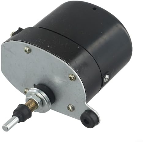 Jonikuper Ersatz-Scheibenwischermotor, 12 V, mit Wischerblatt, passend für Boote, Wohnwagen, Fahrzeuge 45–120 Grad Winkel, 12 V, OEM 01287358 7731000001 0390506510 (Motor)