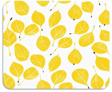 Fall Leaf Figs Yellow Rubber Backed Dish Drainer Pads Absorbent Diatomaceous Earth Dishwash Drying Mat Kitchen Counter