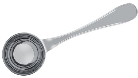 SIXRUN Misurino per caffè con Manico Lungo in Acciaio Inossidabile per Condimento per Latte in Polvere, Misurino Durevole e Facile da Pulire per Uso in (30ml)