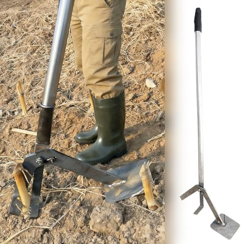 Herramienta para quitar tocones, extractor manual de postes para eliminar sin esfuerzo las raíces de árboles pequeños, tocones, cepillo y malas hierbas, equipo de extracción de postes de madera rápido