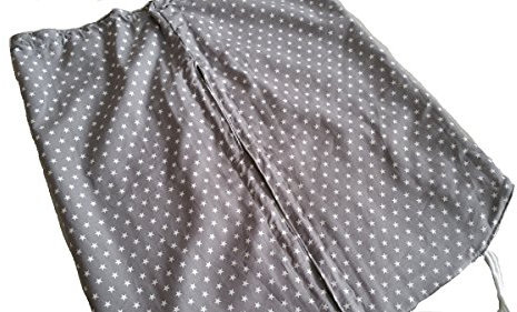 Atelier MiaMia Twister - Toldo para cochecito de bebé, color gris con estrellas blancas multicolor Talla única