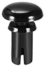 sourcing map 200stk.Klemmniet 4mm x 7mm PCB Schalttafel Nylon Befestigungen Schwarz