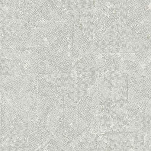 Papier peint motif Tapisserie motif Papier peint salle de bain Papier peint intissé Gris Métallique 369747 | Papier peint pas cher